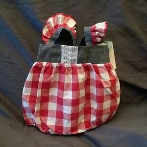 Sweet petunia bubble romper